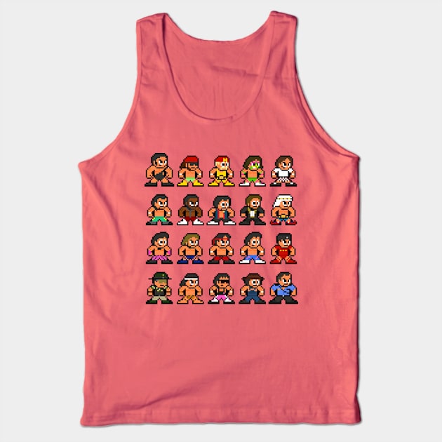 80s WWF 8-bit Pixel Art Tank Top by 8-BitHero